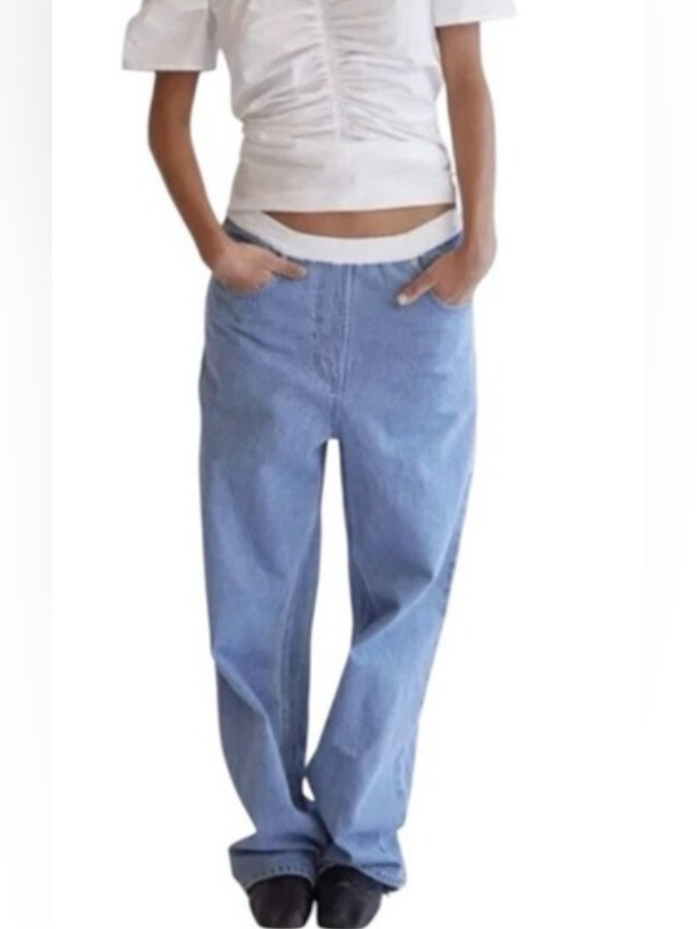 Thakoon Denim High Rise  Jeans side zip